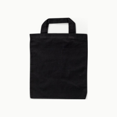 Liten bomullskasse med korta handtag