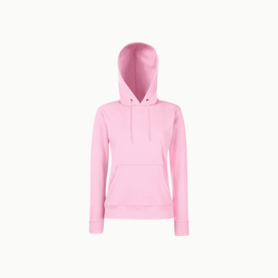 Klassisk huvtröja med reklamtryck