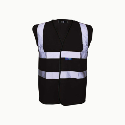 Färgglada säkerhetsvästar med reklamtryck