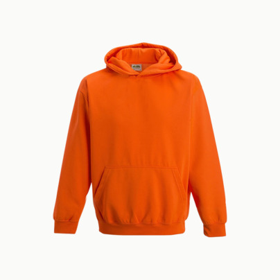 Huvtröjor för barn i neonfärger med reklamtryck