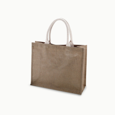 Jute strandbagar med reklamtryck