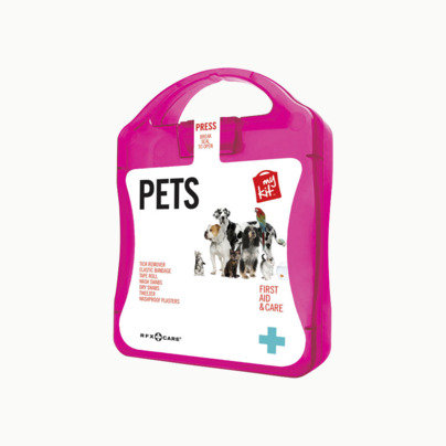 Första hjälpen kit for husdjursägare - med reklamtryck