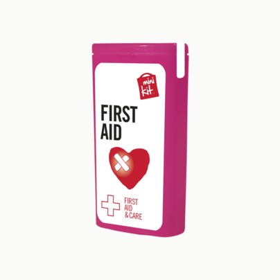 Mini första hjälpen-kit med reklamtryck