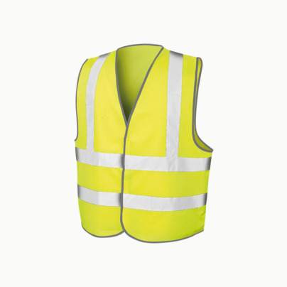 Certifierade reflexvästar med reklamtryck