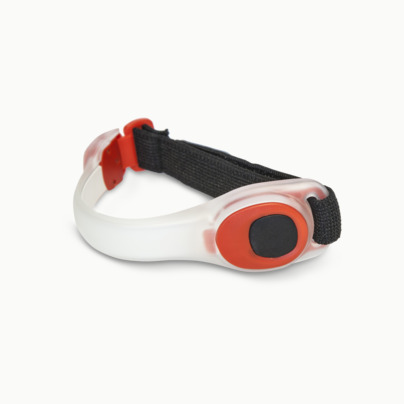 Lysande löpararmband med reklamtryck