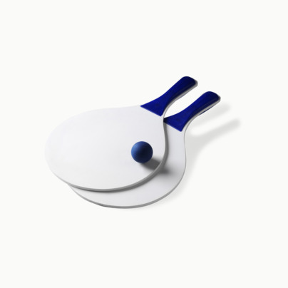 Strandtennis med logo