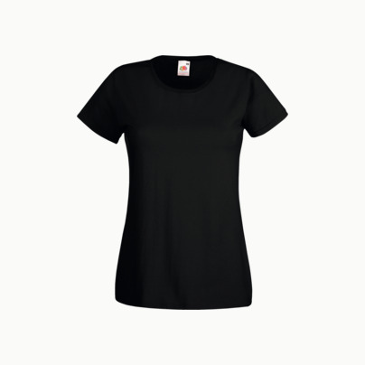 Figursydd damt-shirt med reklamtryck
