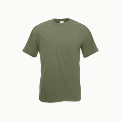 Kraftig t-shirt med reklamtryck