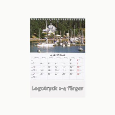Sverigekalender - Vackra bilder av svensk idyll med egen logga längst ner