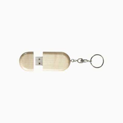 Ovalt eko USB-minne med eget tryck