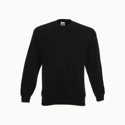 Klassisk sweatshirt med reklamtryck