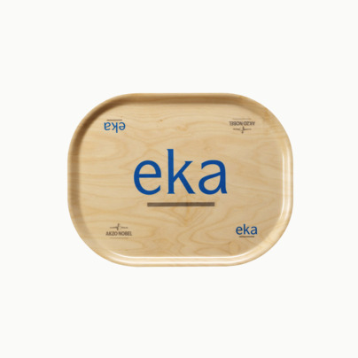 Rektangulära serveringsbrickor med tryck