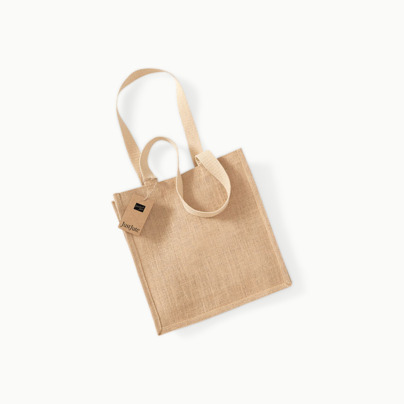 Kompakt shoppingbag i jute