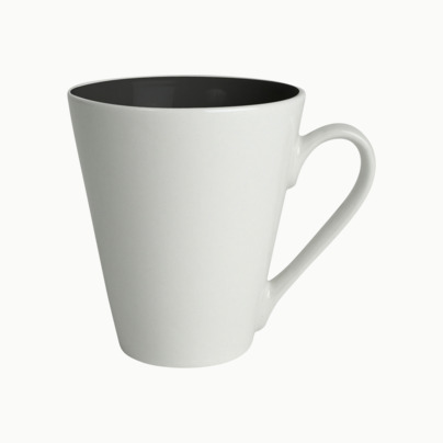 Kaffemuggar med färgad insida