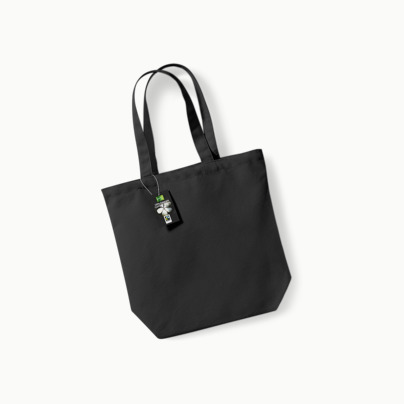 Exklusiva tygpåsar av Fairtrade-certifierad bomull - med reklamtryck