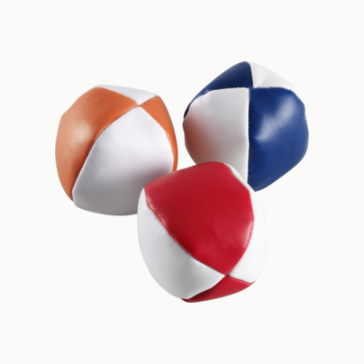 Klassiska jongleringsbollar i påse - med reklamtryck