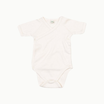 Ekologiska bodysuit "kimono" med reklamtryck