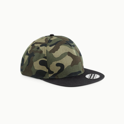Kamouflagekepsar med snapback - med reklamtryck