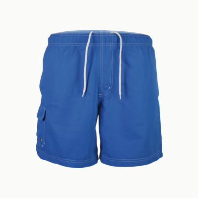 Badshorts med reklamtryck
