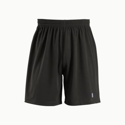 Vuxen- och barnshorts med reklamtryck