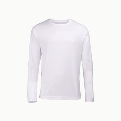 Unisex tränings t-shirts med långa ärmar - med reklamtryck
