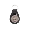 Läder Nyckelring 2D Metall Tumnagel bild 1