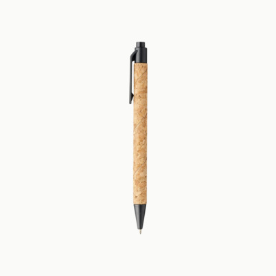 Bläckpennor i kork med reklamtryck