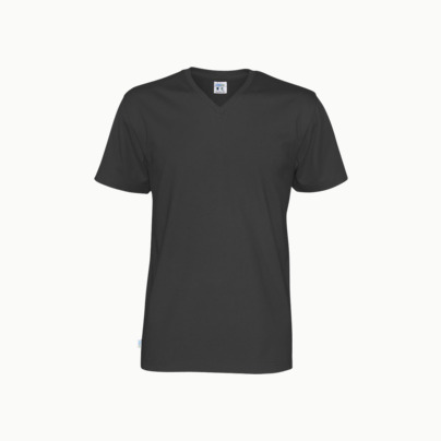 Svanen- & Fairtrade-certifierade v-ringade t-shirts med reklamtryck