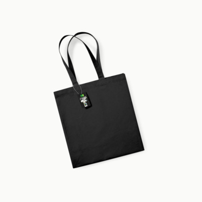 Fairtrade-certifierade bomullskassar med reklamtryck