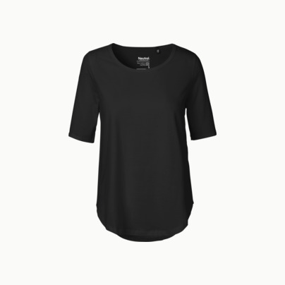 Eko dam t-shirts Fairtrade med längre ärmar - med reklamtryck