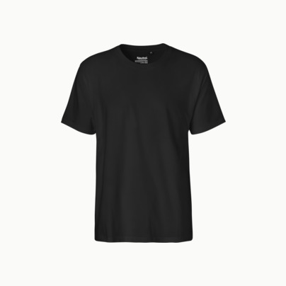Klassiska t-shirts i ekologisk fairtrade-bomull med tryck