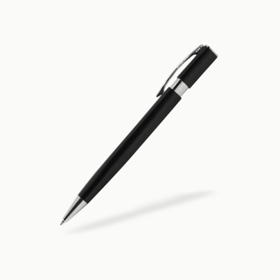 Metallpennor i 3kantig design med reklamtryck
