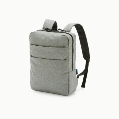 Gråmelerad laptopryggsäck 15,6"
