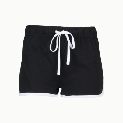dam- & barnshorts med reklamtryck
