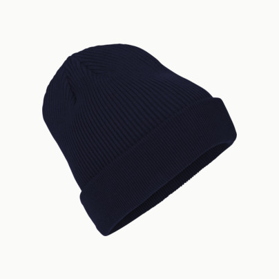 Trendiga beanie mössor i eko & Fairtrade bomull med reklamlogo