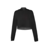 Raw Edge Crop Hoodie Tumnagel bild 4
