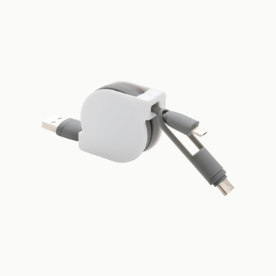 Utdragbar type C-kabel med reklamtryck