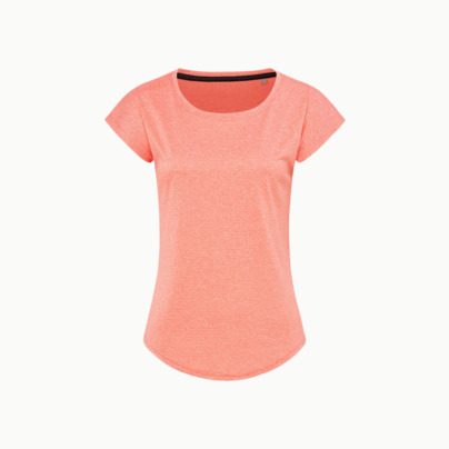 Billiga sport t-shirts i återvunnet material med reklamtryck