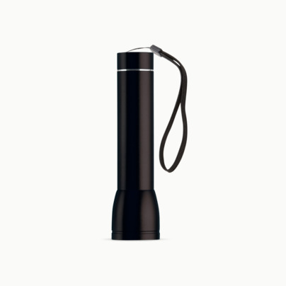 Ficklampa med powerbank med reklamtryck