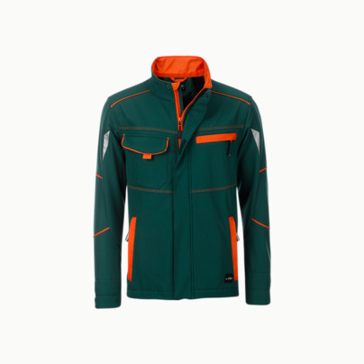 Arbets softshell-jackor med reklamtryck