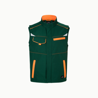 Arbets softshell-västar med reklamtryck