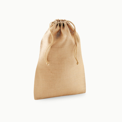Jute gift bagar med reklamtryck