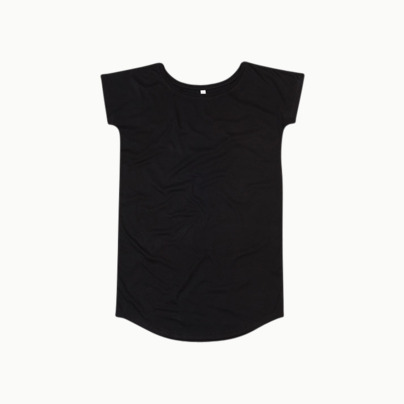 Långa t-shirts i ekobomull med reklamtryck