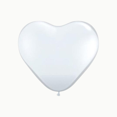 Hjärtformade ballonger med eget reklamtryck