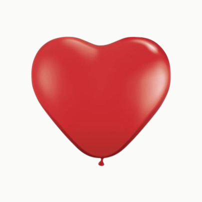 Hjärtformade ballonger med eget reklamtryck