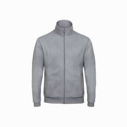 Unisex zip sweatshirts med reklamtryck