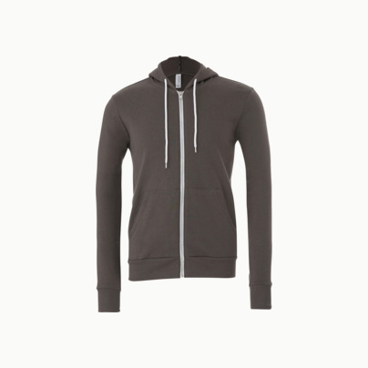 Blixtlåsförsedda unisex huvtröjor med reklamtryck