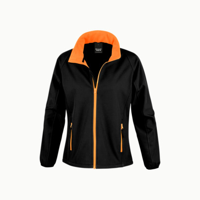 Herr- & dam softshell-jackor med reklamtryck