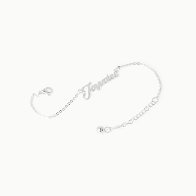 Guld- och silver pläterade armband med eget namn