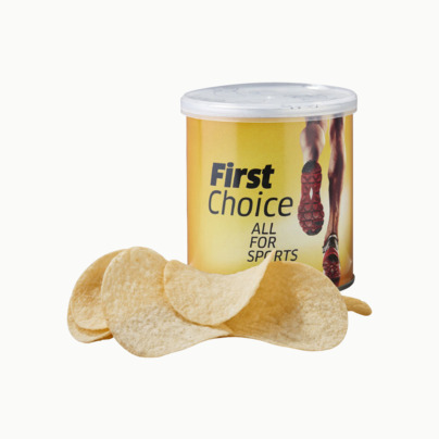 Pringles chips på burk med eget reklamtryck
